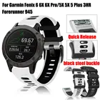 Ремешок сменный быстросъемный для наручных часов, силиконовый браслет для Garmin Fenix 6 6X 6XPro утверждение S60, 22 26 мм