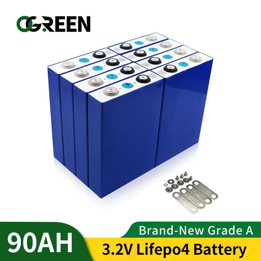 Литий железо фосфатная батарея OGREEN 48 шт. 3 2 в 90 Ач Lifepo4 солнечный ток высокого