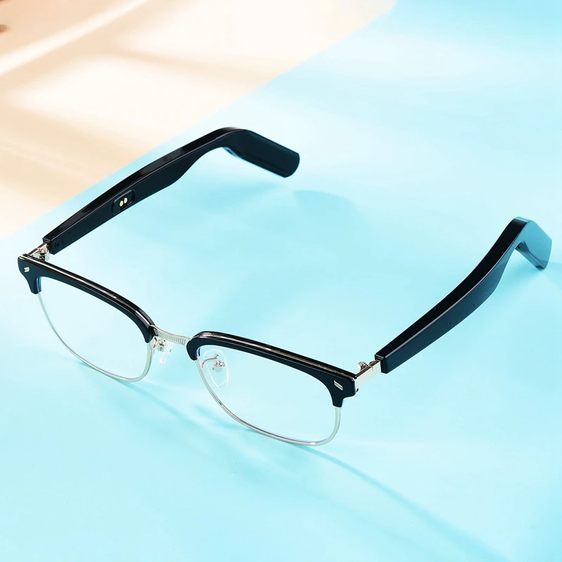 저렴한 블루투스 5.0 스마트 안경 지능형 안경 TWS 무선 헤드셋 음악 이어폰 안티 블루 편광 렌즈 선글라스