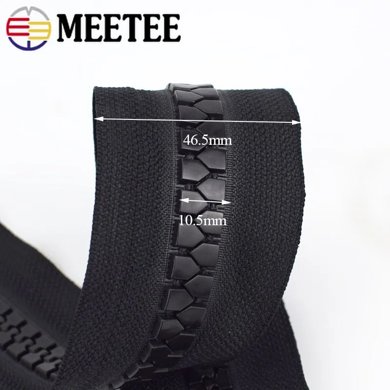 Meetee 15# Open-end Resin Zipper 70/80/90/100cm Down Jacket Coat Zippers for Sewing DIY Garment Accessories | Дом и сад