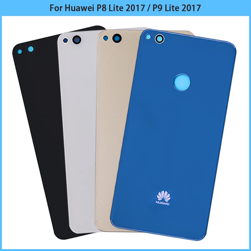 10 шт. Новинка для Huawei P8 Lite 2017 / P9 задняя крышка батарейного отсека 3D стеклянная