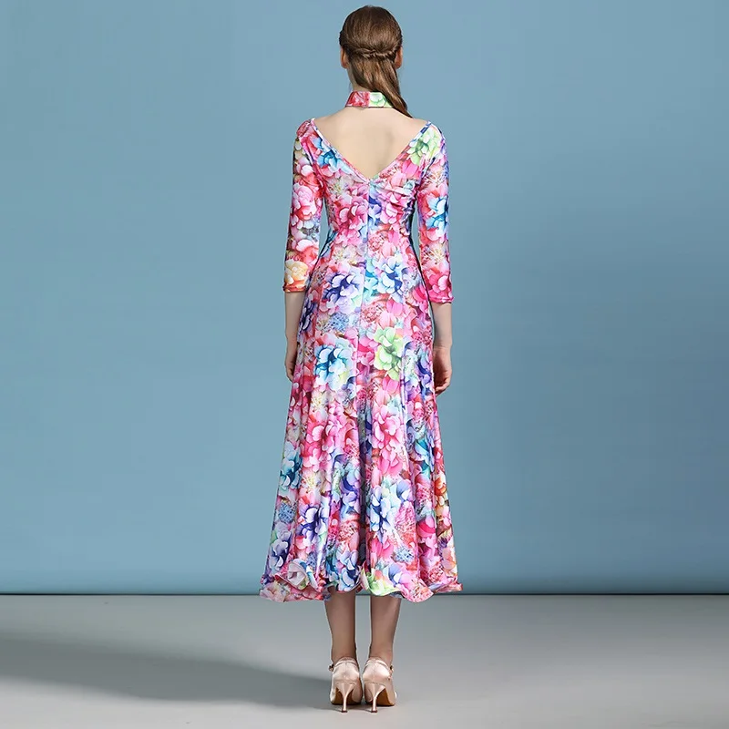 Дешевое женское платье для танцев бальное латино waltz испанское современные