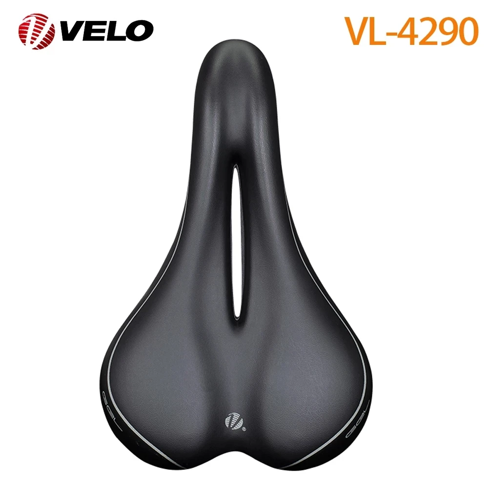 

Genuine VELO VL-4290 Bike Saddle Seat Pro MTB Saddle Wide Comfort Soft Cushion Bicycle Seat Men Padded Pu Leather Saddle