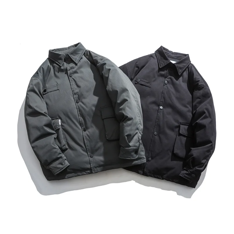 

2020 new multi-pocket tooling winter padded jacket Japanese single-breasted windproof casual padded jacket 48191230