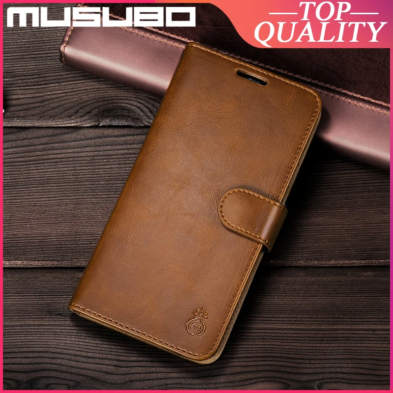 Роскошные Флип Чехлы Musubo для Samsung Galaxy S8 + Plus S7 Edge Note 8 чехол из натуральной кожи с