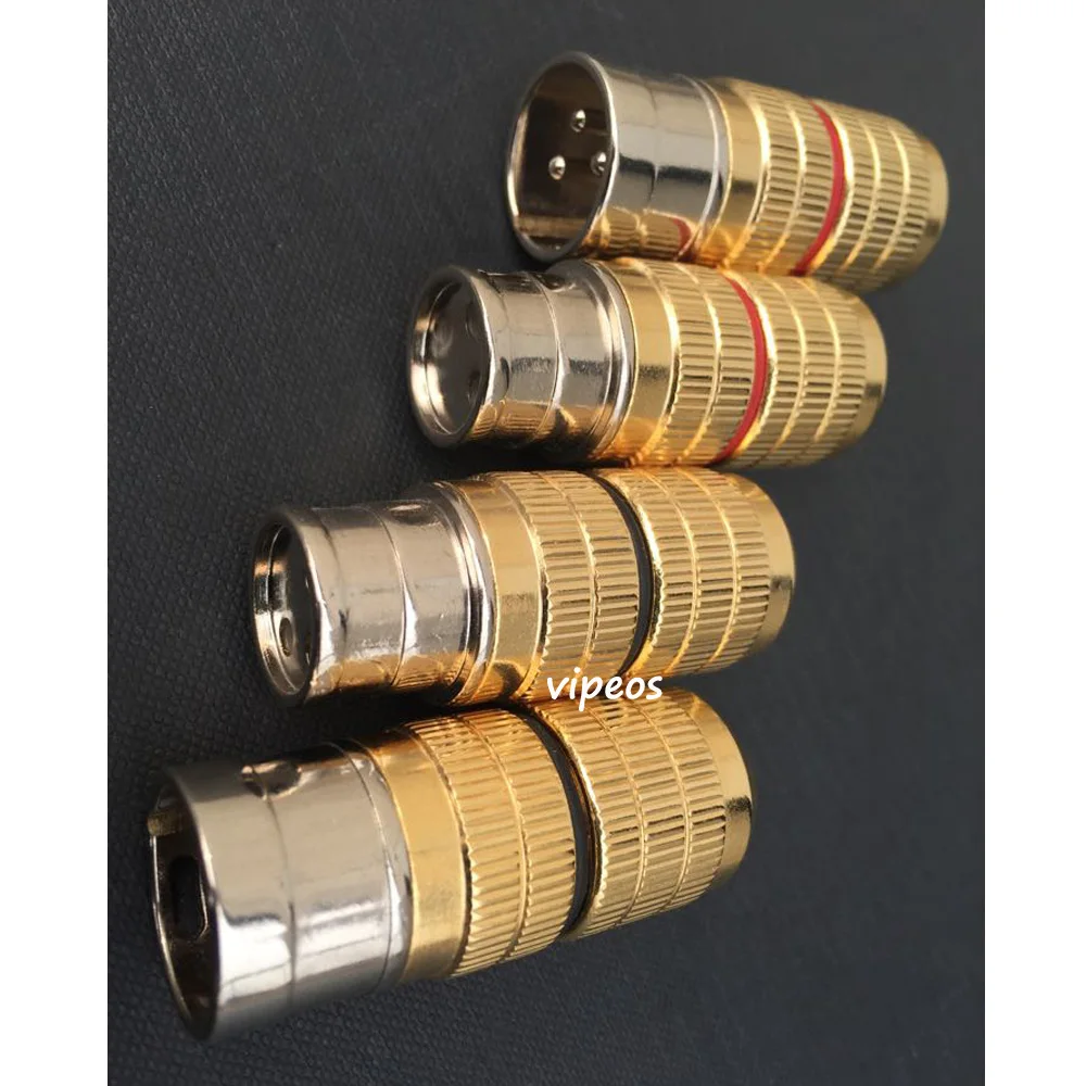 Free Shipping Cardas Clear Silver XLR Balance Plug for DIY Cable 4pcs | Электроника