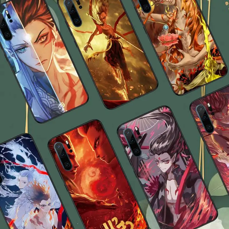 

Magic Child Ne Zha Ao Chinese Anime Phone Case For Huawei honor Mate 10 20 30 40 i 9 8 pro x Lite P smart 2019 nova 5t