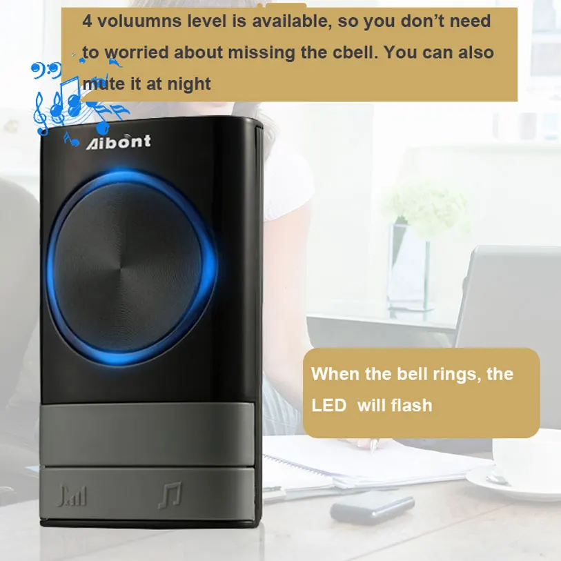 Умный беспроводной дверной звонок на дверь умный для домашней двери - купить по