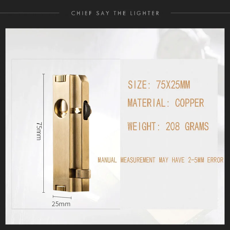 Бесплатная доставка Высококачественная Зажигалка из латуни ручной работы