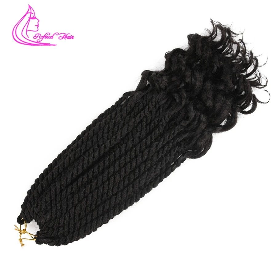 Изысканные волосы 12 корней Короткие крючком косы вьющиеся Сенегальские твист