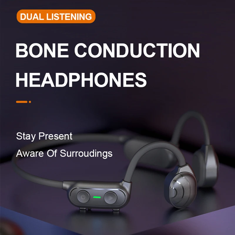 

AS10 TWS Bone Conduction Headphones Bluetooth Wireless Sports Earphone IPX4 Waterproof Headset Stereo Hands-free With Microphone