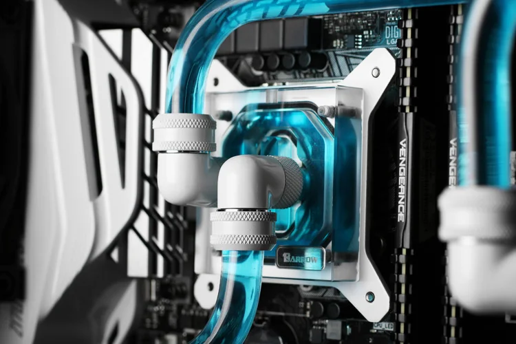 Бэрроу YR01 Hardtubes CPU набор водяного охлаждения 240 мм радиатор блок ЦП светодиодные