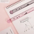 1 шт. 15 см кавайная кошачья лапа прямые линейки прозрачная пластиковая измерительная линейка милые канцелярские принадлежности для школы и офиса подарок для детей