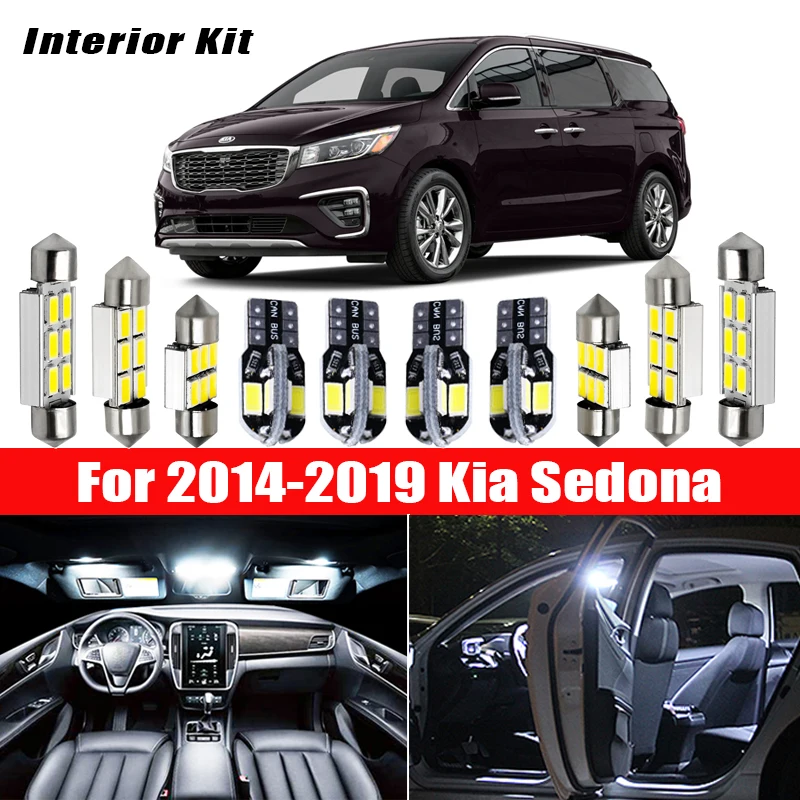 10 шт. лампы для салона автомобиля Kia Rio 2012 2017 2018 2019|Сигнальная лампа| |