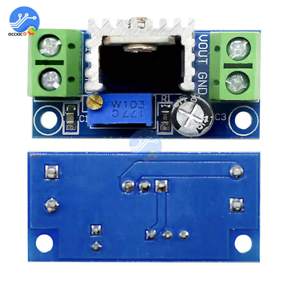 2 шт. DC Линейный преобразователь понижающий LM317 низкий пульсационный Модуль Блок