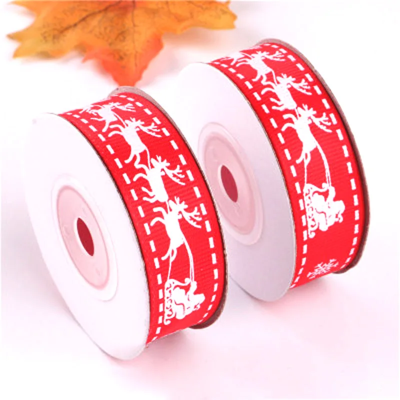 20 мм 5 ярдов с рождественским оленем ленты свадьбы праздника вечерние украшения