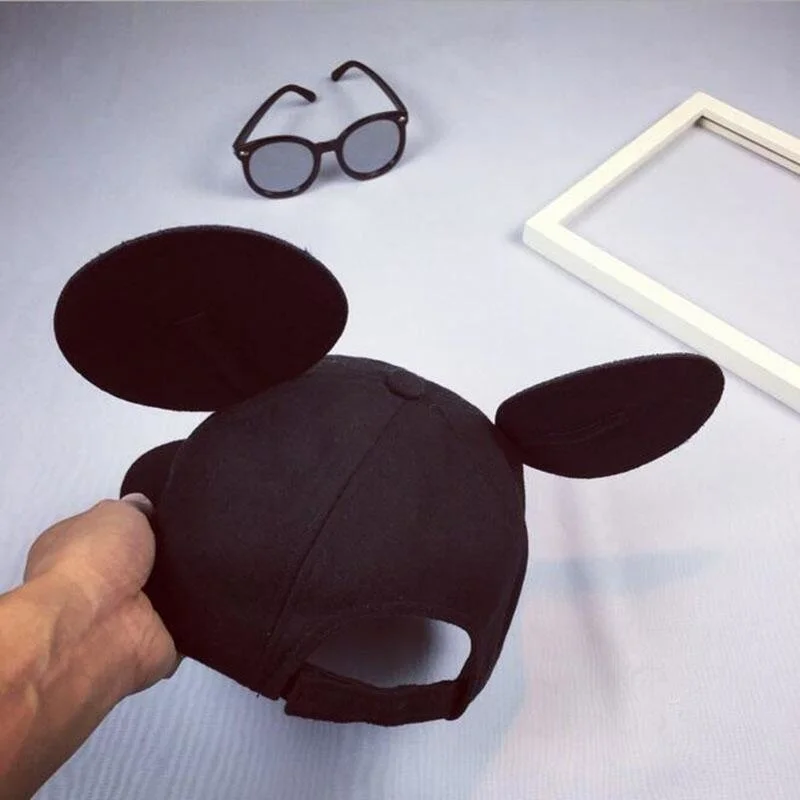 Новинка 2019 милые зимние бейсболки с большими ушками из мультфильма шапка для
