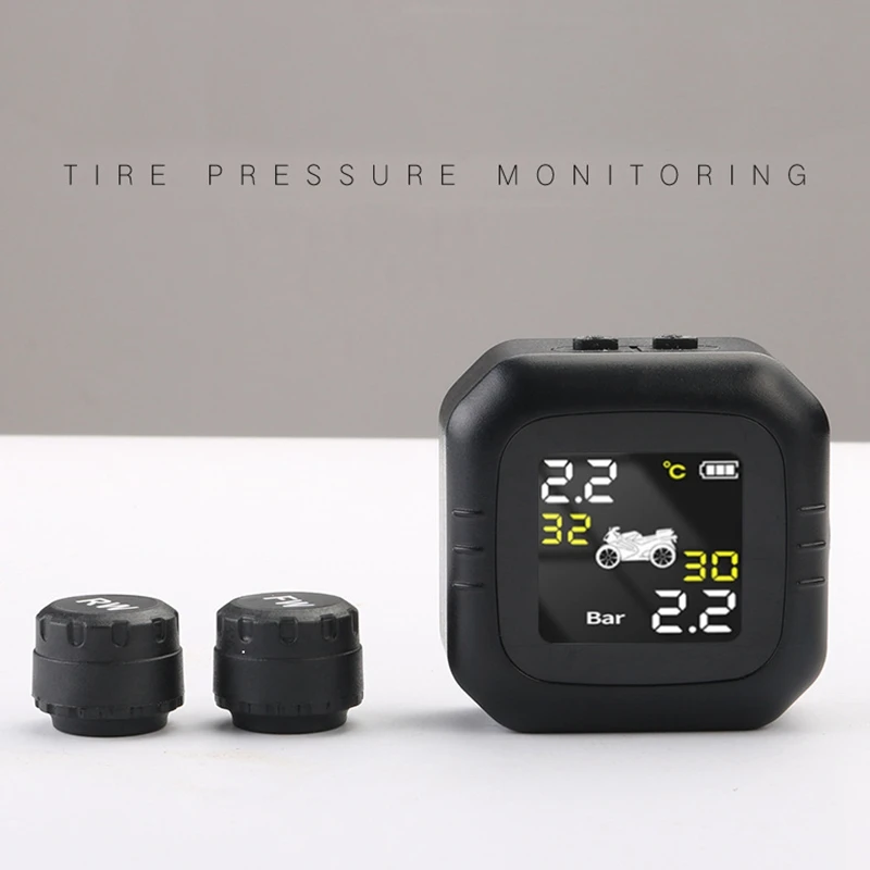 M6 МОТОЦИКЛ TPMS беспроводная система контроля давления в шинах ЖК-дисплей