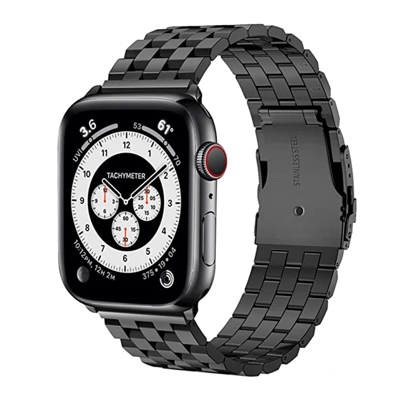 

Браслет из нержавеющей стали для Apple Watch 6 Band 44 мм SE 40 мм, металлический браслет для Apple Watch 3 42 мм 38 мм IWatch 5 4, ремешки для часов