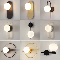 nordic golden led wall lamp with 9w g9 bulb indoor led wall lighting fixtures for bedroom living room black wall sconce