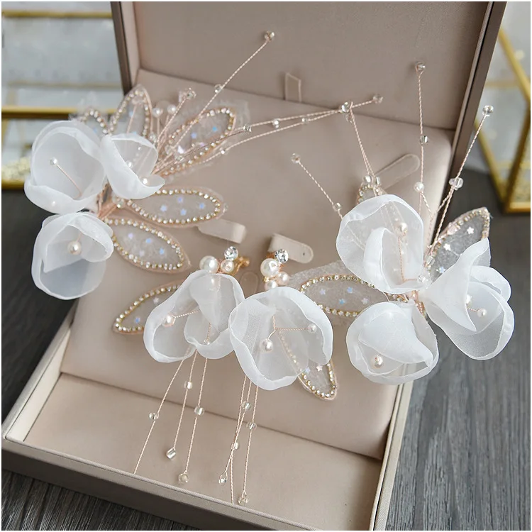 Свадебные аксессуары для невесты с макияжем сценический головной убор свадебная