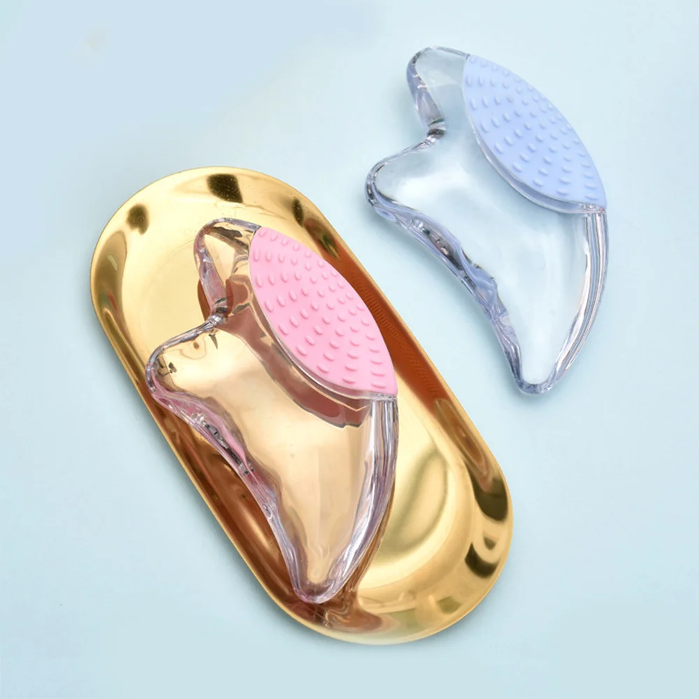 

Face Massage Scrappers V Face Massage Board Slim Face Tool Clear Silicone Scraping Board Gua Sha Boards With Light