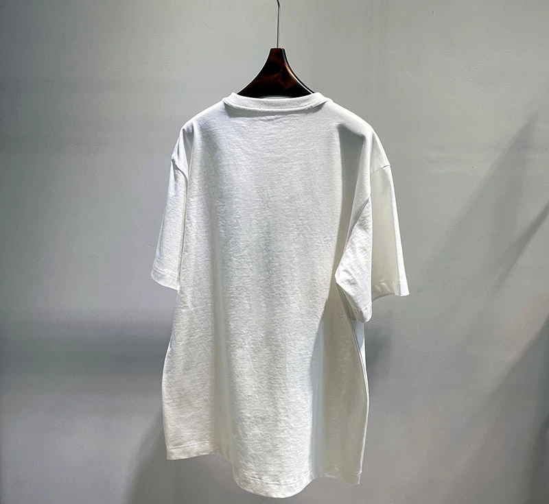 

2021 Summer New Fashion Classic Brand Luxury Design Rhinestone Letter Hot Drill Loose Short Sleeve Round Neck T-shirt Unisex A2
