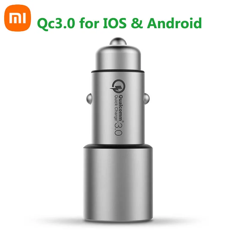 

Оригинальное автомобильное зарядное устройство Xiaomi Mijia QC3.0, универсальное, Qualcomm, быстрая зарядка 3,0, 2 порта, макс. 36 Вт, автомобильное зарядно...
