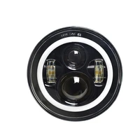 7 inch halo ring led offroad headlights with hilo beam and turn signal light compatible with jeep wrangler lj unlimited