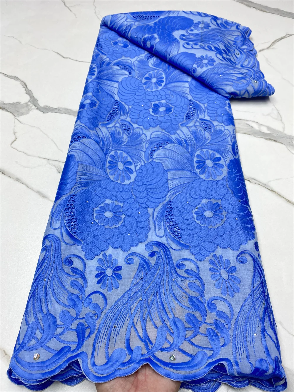 NI.AI нигерийская хлопковая кружевная ткань высокое качество кружево 2022