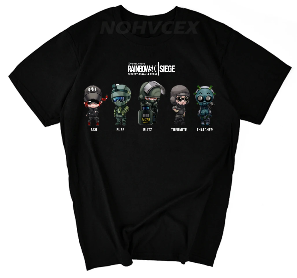 

Tom Clancy'S Rainbow Six Siege Summer Cotton Short Sleeve Tee T-Shirt