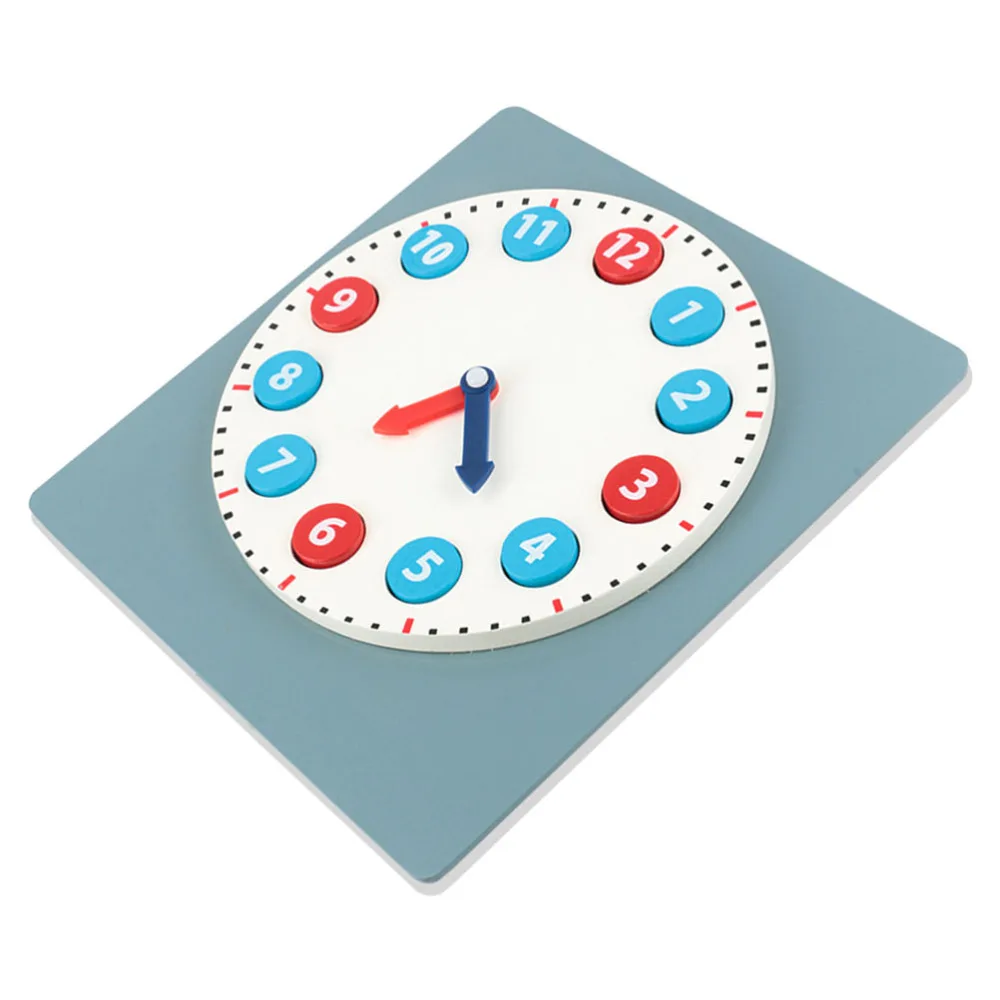 

Wooden Blocks Teaching Puzzle Clock Children Wooden Digital Clock