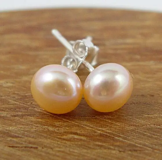 

Любимым жемчужные серьги AAA 6-6,5 мм розовый цвет серьга из натурального пресноводного жемчуга набор S925 серебряные ювелирные изделия очарова...