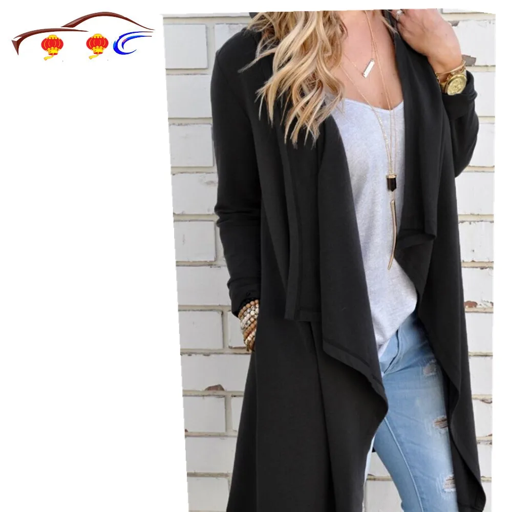 Свободный и необычный вязаный раздельный сращенный кардиган пальто для женщин