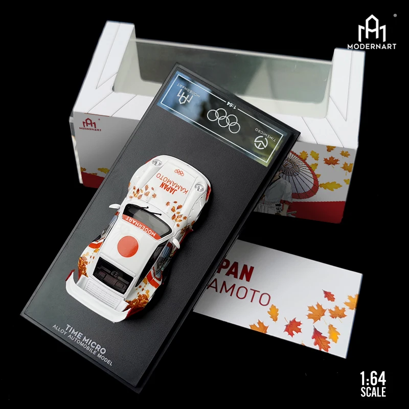 

TimeMicro 1:64 ModernArt RWB 993 Japan's Olympic Anime Kamamoto Painting Diecast Model Car