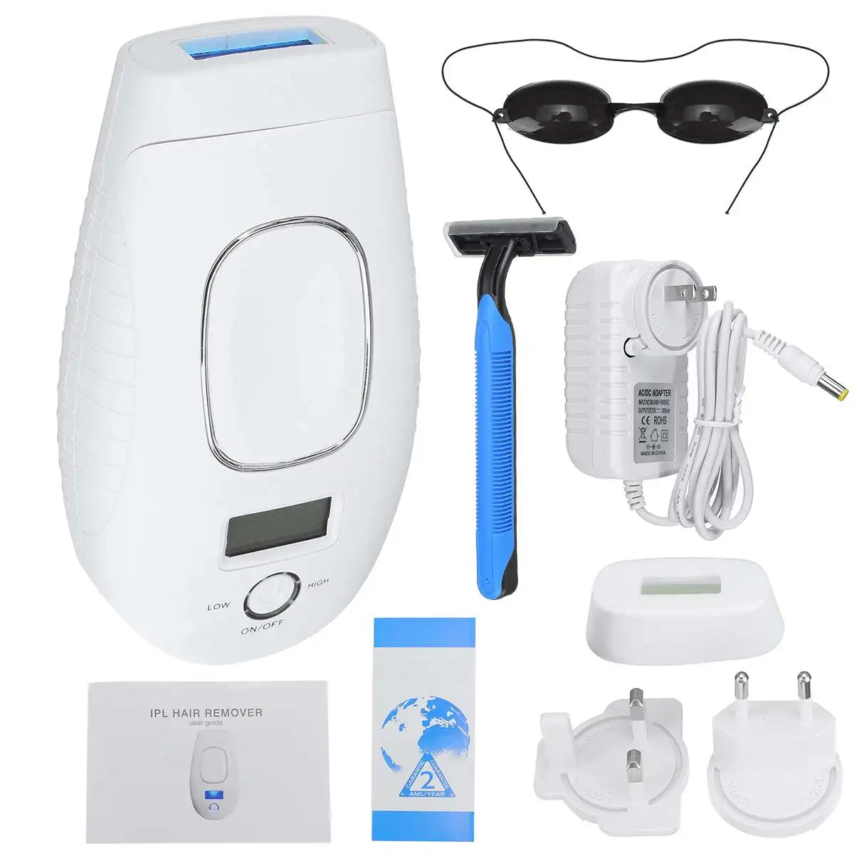 

600000 Flash Professional Permanent Laser Epilator LCD Display Depilatory Laser Hair Removal IPL System Whole Body Hair Remover