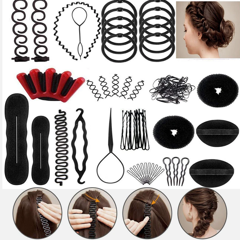

Hair Braiding Tool Set Women Braid Twist Styling Tool Fashion Wedding Party Wave Centipede Twist Braid Hair accessoire cheveux
