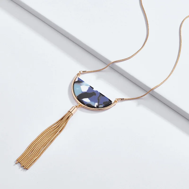 Циндао ожерелье сплав полукруглый Леопардовый принт второй грамм силовая доска