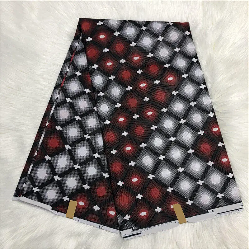 Полиэфирное качество нигерийская ткань Chitenge анкарская Гана Kente африканская с