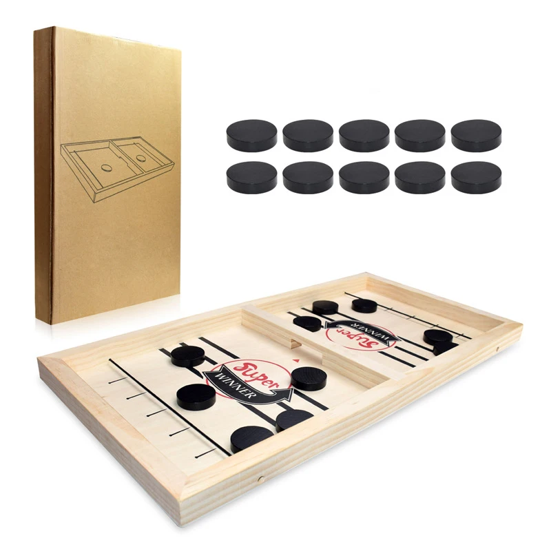 Хоккейная Шайба игрушка для родителей и детей игра в хоккей на льду настольная