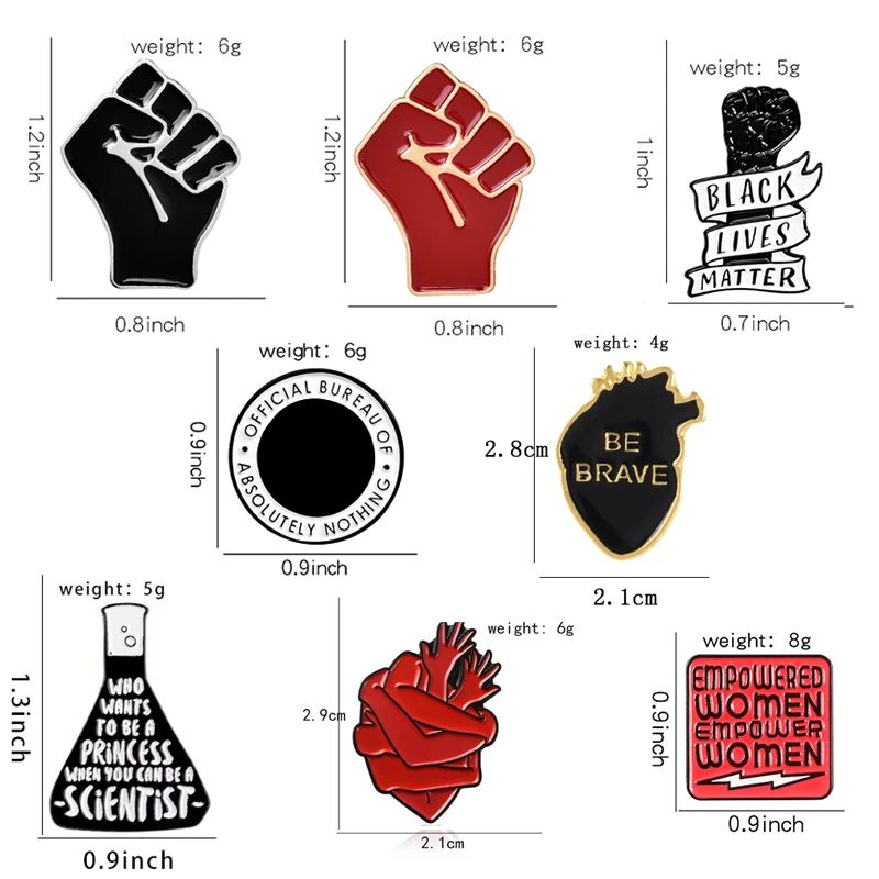 Женская эмалевая брошь значок с защитой от феминизма|Броши| |