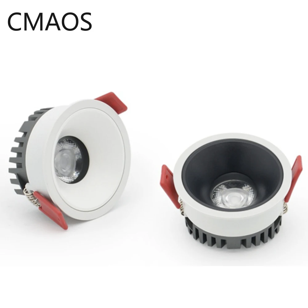 

7W/10W Led Deep Anti-glare Narrow Border Spotlight Living Room Corridor Embedded COB Ceiling Lamp Without Main Light Lighting