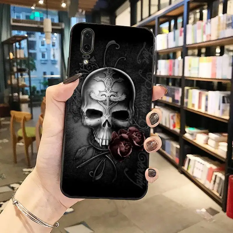 

Skull Skeleton Grim Reaper aesthetics Phone Case For Huawei honor Mate P 10 20 30 40 Pro 10i 9 10 20 8 x Lite