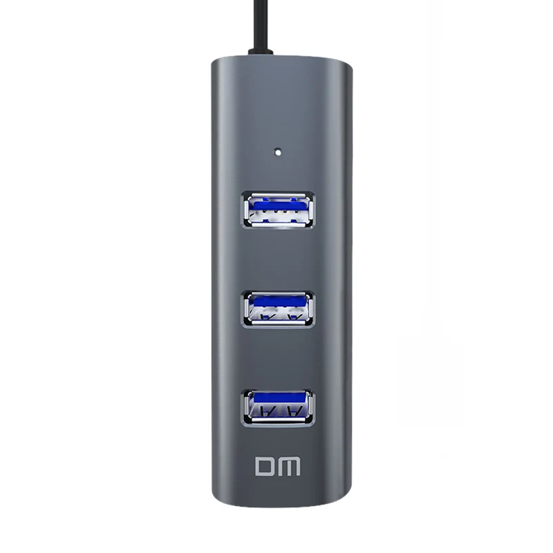 DM CHB009 4 порта USB3.0 высокоскоростной концентратор Поддержка 1 ТБ HDD скорость