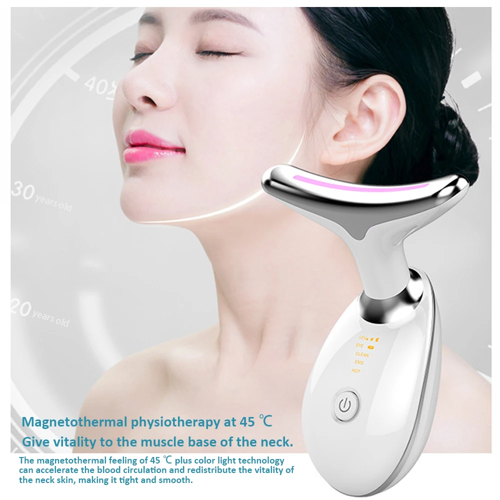 Электрический микротоковая вырезом подъема и затянуть массажер EMS Термальность