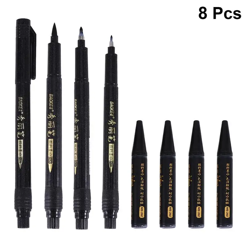 

Calligraphy Pens Chinese Japanese Kanji Characters Writing Brushes Refillable Pens Marker Pens Ink Pens Writing Signature Tools