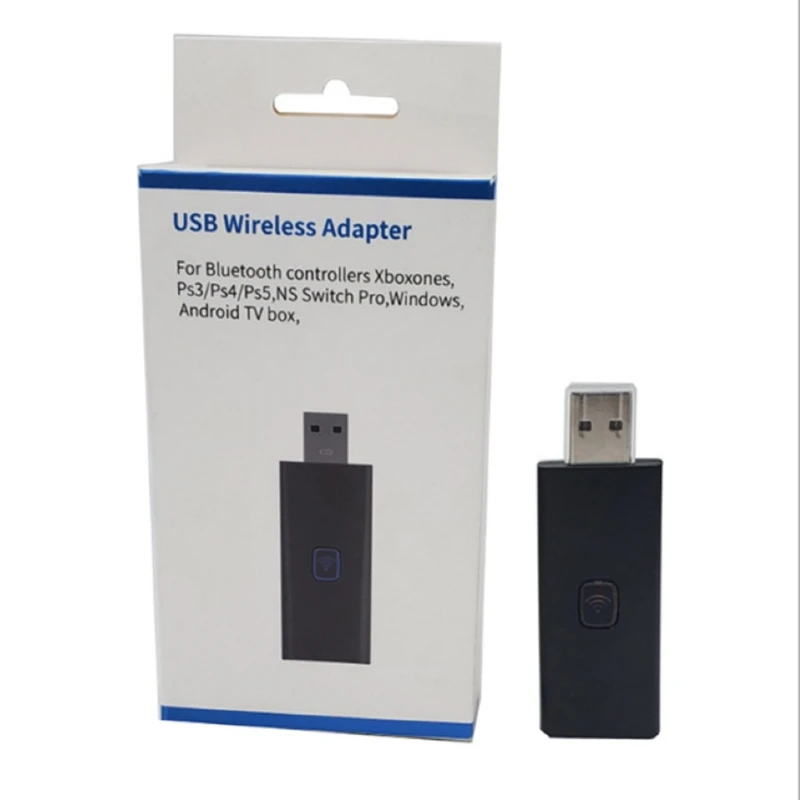 

Адаптер для беспроводного контроллера, Bluetooth-совместимый USB-ресивер, внешний USB-ресивер для NS Switch Pro,XB One S, PS4/PS4/PS5, Windows
