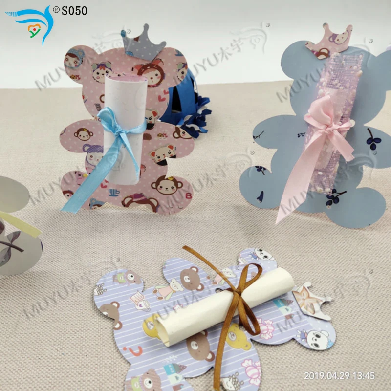 Корона медведь DIY новая деревянная форма для скрапбукинга Толщина/15 8