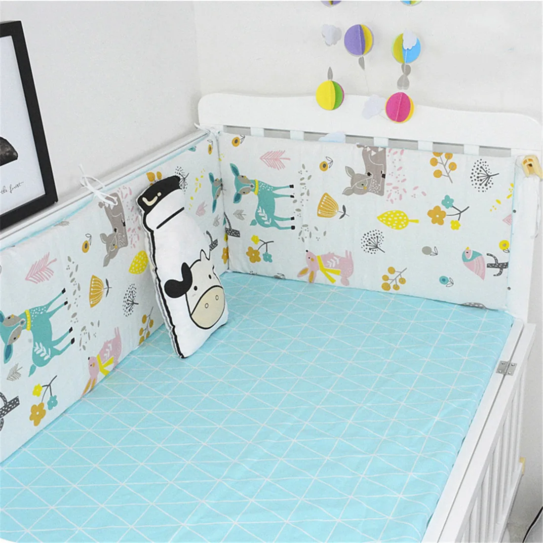 Детский бампер в кроватку для новорожденных протектор детской кровати вокруг