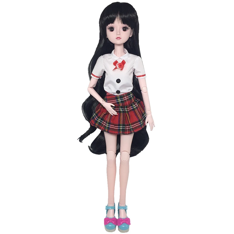 1/3 Кукла Одежда аксессуар школьная форма для 60 см BJD кукла рубашки плед ремень юбка кукла аксессуары